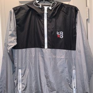 Lifted Research Group LRG Mens Large Light Windbreaker Retro Color Block Jacket